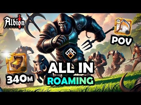 ALL IN ROAMING: We FARMED a T8 ELITE BOAR TRANSPORT (340m) | Gordinh - ALBION ONLINE
