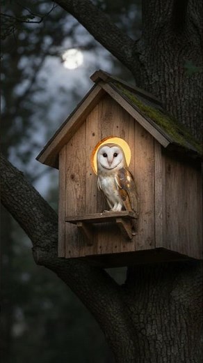 Building a Wooden Owl Nest Box in Nature 🦉🌲#OwlNest #Wildlife #NatureShorts #Woodworking #DIY
