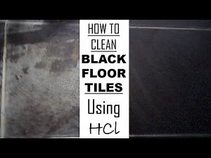 Tiles from hell! Remove grout haze and cement residue from black tiles VERY DETAILED using HCl