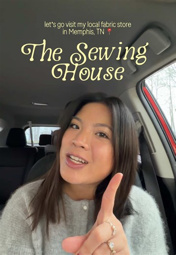 visiting my local fabric store in memphis, TN! 📍🌷⭐️🪡🧵🌸🧺 remember to shop local thrift your fabrics! the sewing house always has new fabric and it’s so cute #memphis #memphistn #fabricstore #fabricshopping #crafty