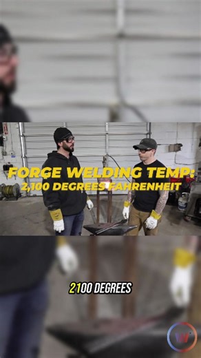 When it comes to forge welding you need to get the metal up to around 2100 degrees to reach a welding temperature. Also to set your welds, you want to make sure you are keeping it flat and square. Watch the full process of Go Mai with Horn & Heel on YouTube. https://youtu.be/Zn5EF_sDlJw #welding #forging #blacksmithing #forgewelding #gomai #hornandheel #forge #welddotcom