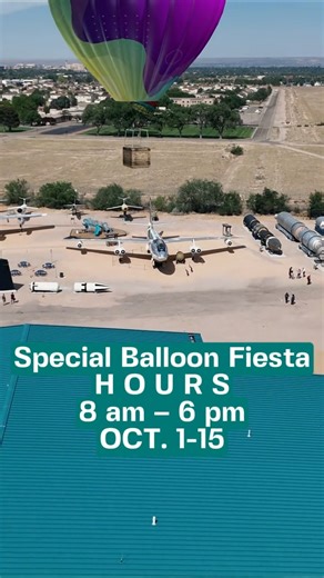  Balloon Fiesta Bonus! From October 1–15, the National Museum of Nuclear Science & History will be open daily from 8 AM–6 PM to help you make the most of your Albuquerque adventure! Start your day with balloons, then explore science, history, and innovation with us.  Plan your visit: nuclearmuseum.org #BalloonFiesta #AlbuquerqueEvents #NuclearMuseum #FamilyFun | National Museum of Nuclear Science & History | Facebook