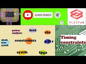 COMPLETE TIMING CONSTRAINTS | PHYSICAL DESIGN |ASIC | ELECTRONICS | VLSIFaB