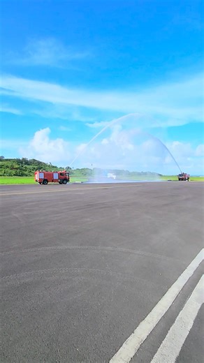 44K views · 319 reactions | The traditional water cannon welcome as Contour Airlines makes its inaugural visit to Dominica from St. Thomas. | Discover Dominica | Facebook