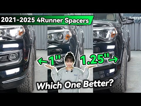 1'' vs 1 25'' Wheel Spacers on 4Runner - Which One Better? (BONOSS Car Parts Guide)