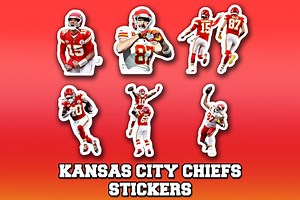 NFL Kansas City Chiefs Sticker Waterproof Chiefs Vinyl Sticker Gift for Chief Fans Gifts for Football Fan Gifts Travis Kelce Stickers - Etsy