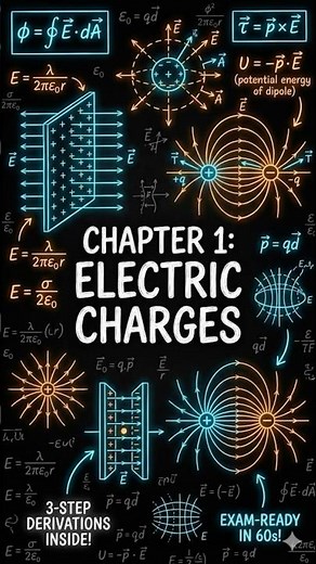 Physics Chapter 1: Complete Formula Sheet & Concepts (Class 12/JEE/NEET)