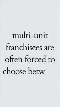 Franchise Growth vs Market Reality
