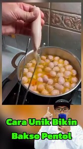 Cara unik bikin bakso Pentol #reelsviral #tutorial #funnyreels | Eko Mangkusubroto
