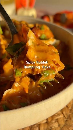 Spicy Buldak Dumpling Bake | Easy One Pan Recipe | Comfort Food