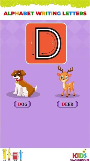 Alphabet D Writing for Kids | ABC Learning for Children #childrenseducation #preschoollearning #kids