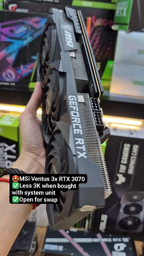 2.9K views | 13,500php only, when bought with system unit 16,500php sale price ✅Swap/Trade sa old GPUs ✅Store warranty, unli testing ✅Nationwide shipping ✅Credit card installment #pcgilmore #tiktokshop #GPU #rtx #gamingpc #laptop | PC Gilmore | Facebook