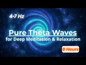 8 Hours Theta Waves for Deep Meditation & Relaxation | Pure Binaural Beats (4–7 Hz, 432 Hz Base)