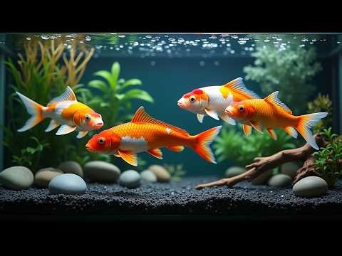 Aquarium Ambience & Fish Tank Sounds | Peaceful Background for Sleep & Calm