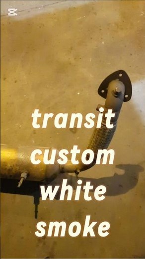Transit custom white smoke
