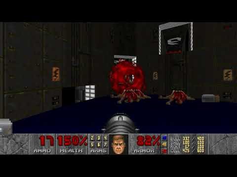Doom + Doom II: Master Levels - Level 18: The Express Elevator To Hell (100%) [Secret Exit]