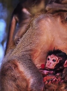 8.3K views · 162 reactions | Monkey babies! The best action newborn monkey babies showing amazing and so cute after giving birth | Monkey Video | Facebook