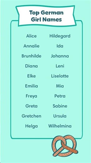 Beautiful German Girl Names 💖 | Unique & Modern Names