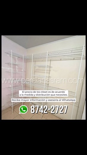 16 shares | Clóset ventilado a la medida. WhatsApp 8742-2727 | Persianas RAM CR - Persianas, Cortinas, Puertas Plegables, Closet y más | Facebook