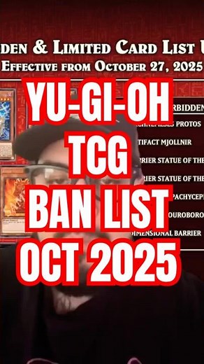 The Yu-Gi-Oh! Emergency Banlist Just SHOOK the Entire Game #yugioh #yugiohcards #yugiohtcg
