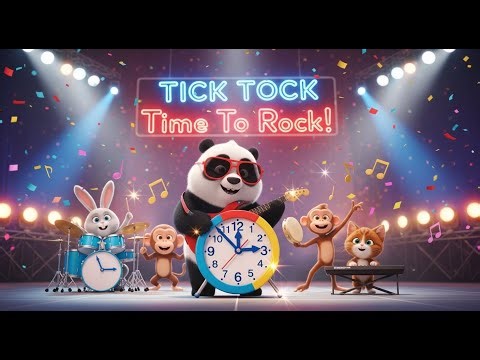 Tick Tock Time To Rock | Popular Nursery Rhyme For Kids | Sing Along With Kids