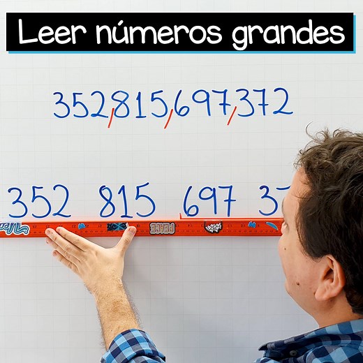 24M views · 917K reactions | 燐 Con este truco, podrás leer números grandes, muy grandes, sin ningún problema. 易 ¿Qué otros trucos matemáticos te gustaría ver por aquí? | Matemóvil | Facebook