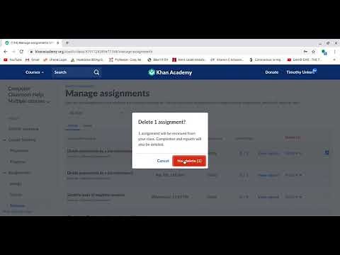 Managing Assignments on Khan Academy