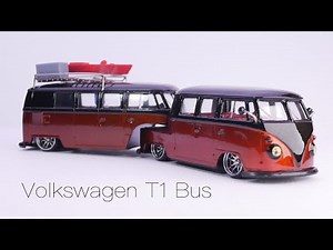 Volkswagen T1 Camper Trailer Diecast