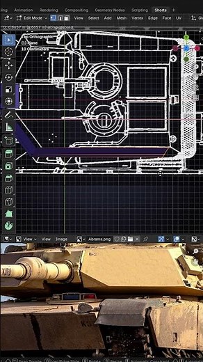 Modeling an Abrams Tank in Blender 2 #blender #tank #3dmodeling