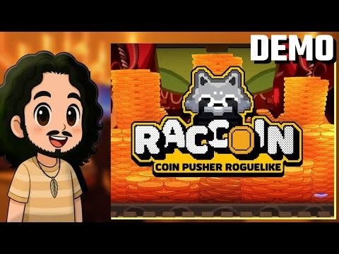 Raccoin Coin Pusher Roguelike | O Guaxinim do Caos e a Torre das Moedas