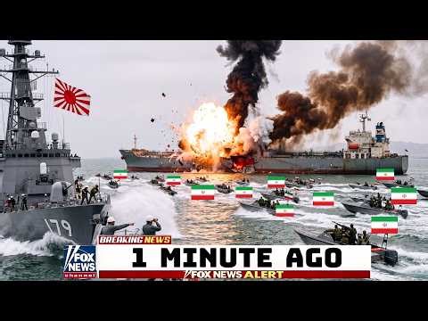Japan vs Iran: 40 Speedboats Surround Oil Convoy | Destroyer Runs Out of Ammo Hormuz