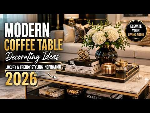 Coffee Table Decorating Ideas 2026 | Luxury & Trendy Table Styling Inspiration