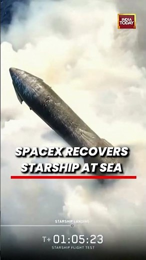 SpaceX Recovers Starship at Sea After Successful Test Flight Recovery Operation #spacex #elonmusk