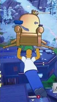 fortnite Ninja tries to get away from Homer Simpson but he fails