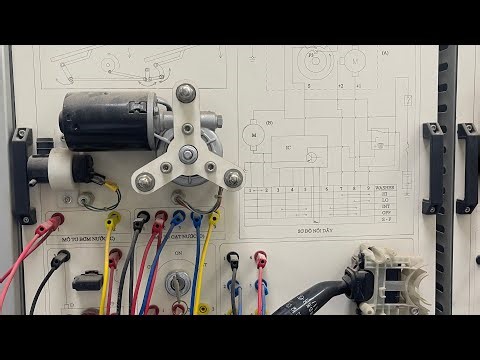 Phân tích chi tiết sơ đồ mạch điện modul hệ thống gạt nước - rửa kính