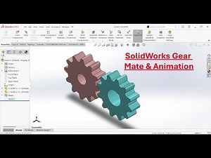 SolidWorks Tutorial Gear Mate | Complete Tutorial for Beginners