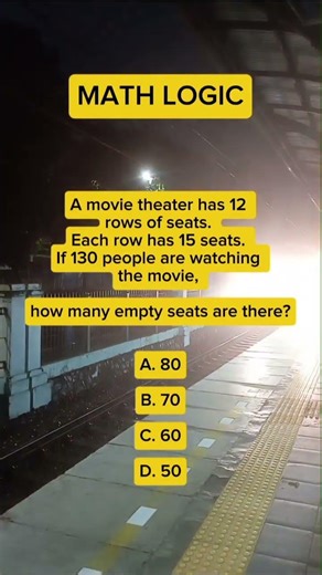 MATH LOGIC How many empty seats are there?
