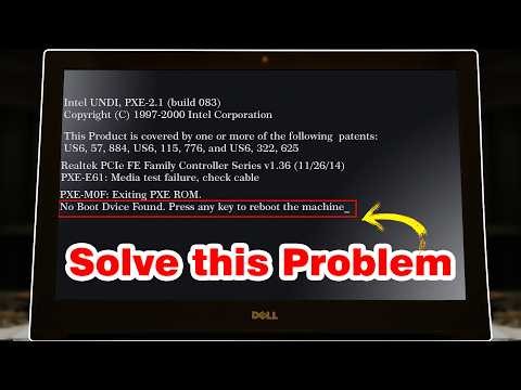 SOLVE PROBLEM! No Boot Device Found Press any key to reboot the machine with window 11