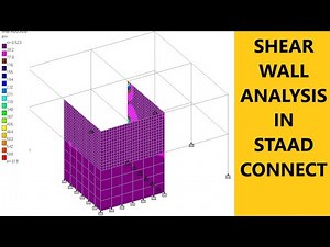 Shear Wall Design in STAAD Pro Connect Edition