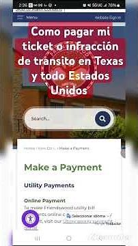 como pagar un ticket o infracción de tránsito en Texas y otras ciudades de estados unidos.