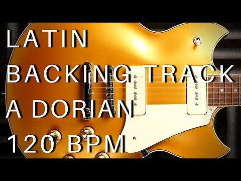 Latin Guitar Backing Track (Santana Style) | A Dorian (120 bpm)