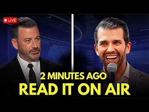 Donald Trump Jr. Sent Jimmy Kimmel a Cease & Desist — Jimmy Kimmel Read It LIVE and Laughed
