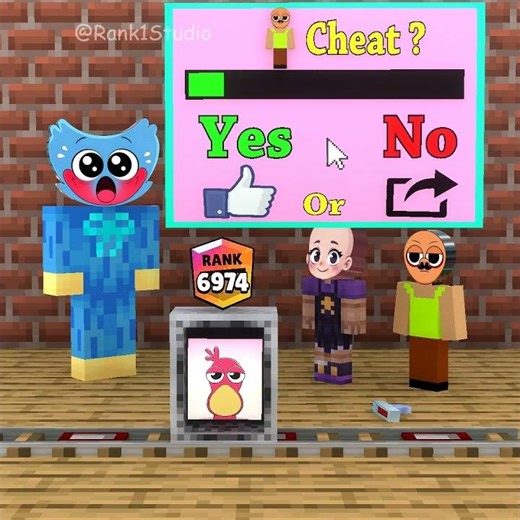 Lily and Hamood have no hair—guess the character in the box to level up your rank! 🤗