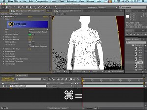 Basic Chroma Keying a green screen with Keylight and After Effects