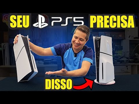 A Melhor base para PS5 Slim, item obrigatório, Vacilo da Sony, o PS5 slim vem sem base.