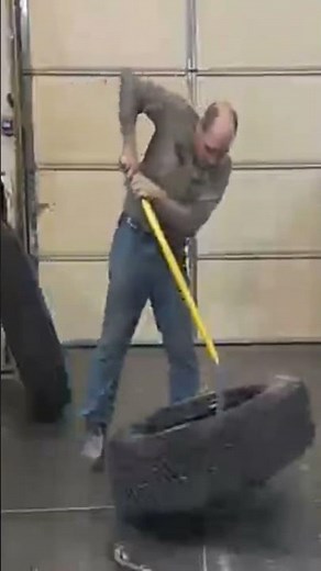Removing a Semi Tire from the Rim the Easy Way