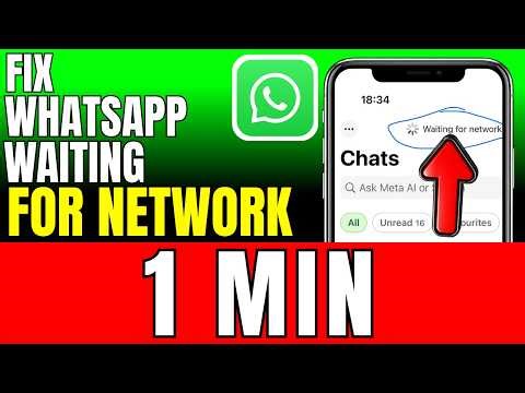 How To Fix WhatsApp Waiting For Network (2026)