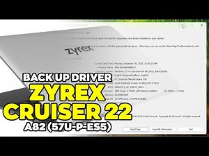 Backup Driver Zyrex Cruiser 22 | Tipe A82 (57U-P-ES5)
