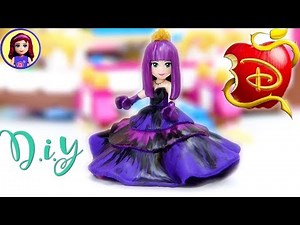 Mal Descendants 2 Cotillion Dress Custom Lego Minidoll DIY Craft Doll Repaint
