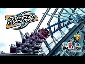 2021 Twisted Cyclone Roller Coaster On Ride Back Seat 4K POV Six Flags Over Georgia
